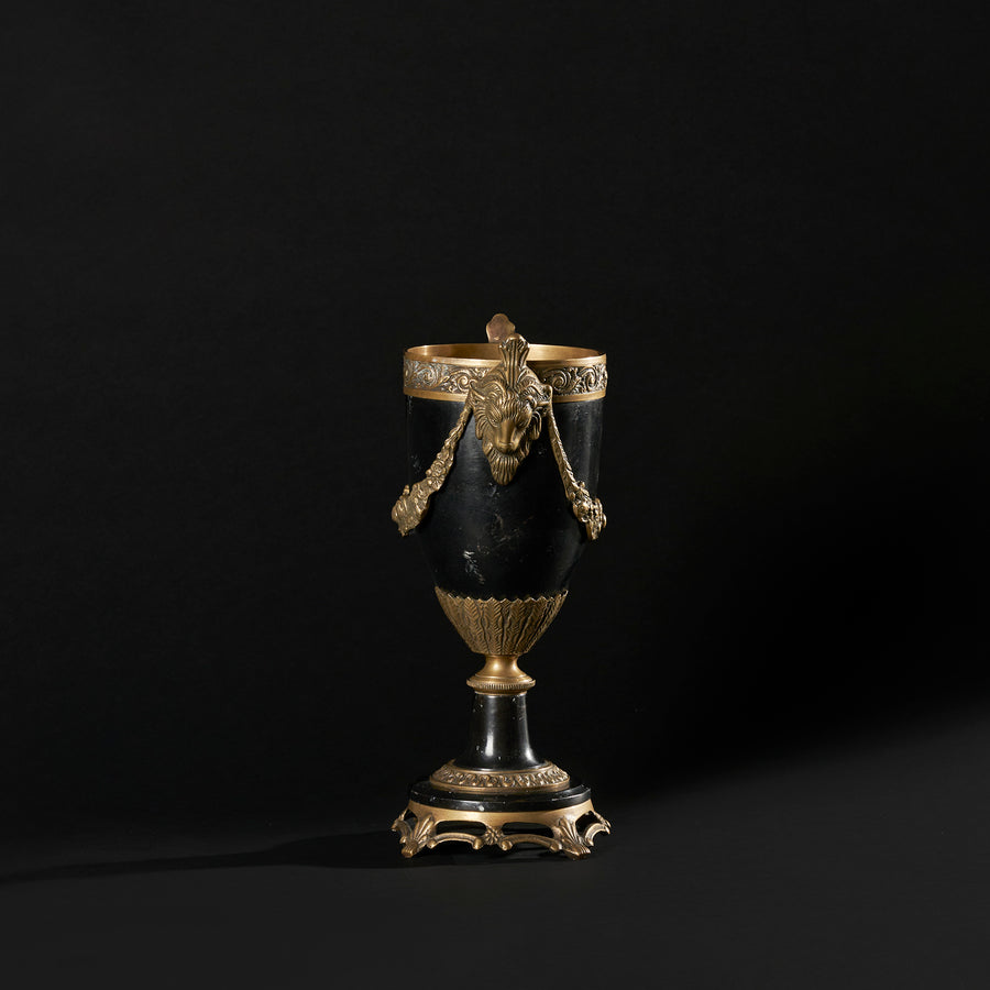 Neoclassical Urn with Ram's Head Ornaments