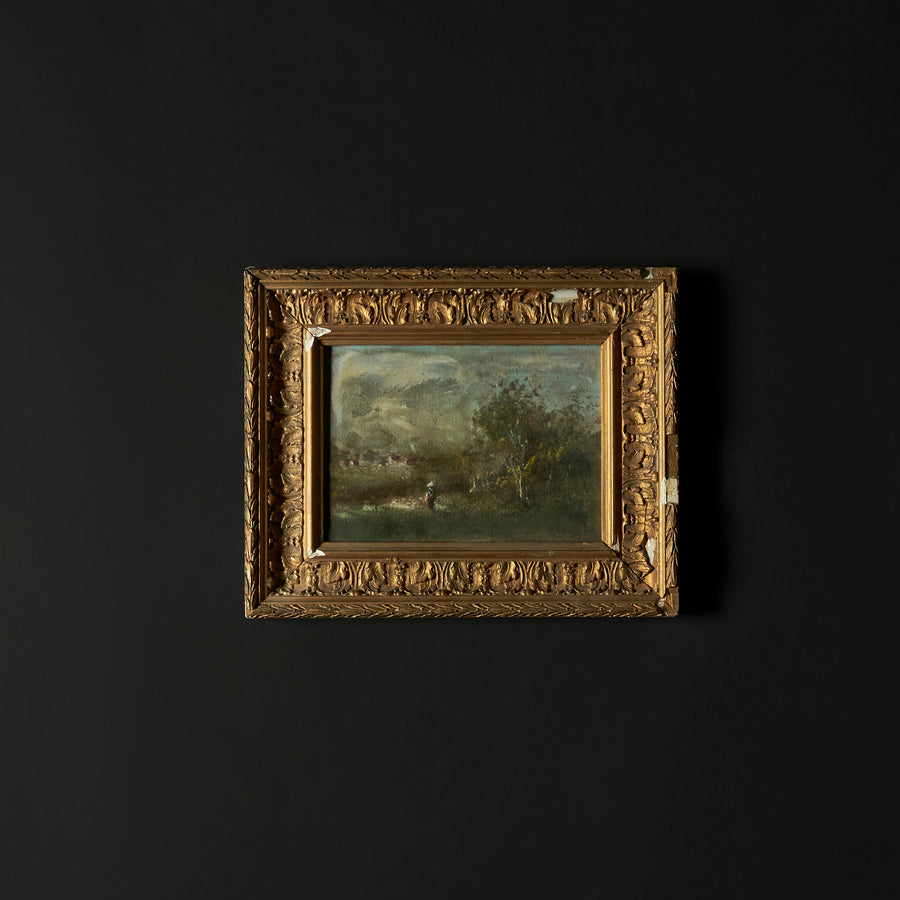 Early 1900s Unsigned Painting & Frame