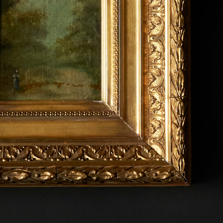 Early 20th Century Unsigned European Painting & Frame