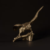 Midcentury 1950s Brass Bald Eagle Sculpture