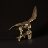 Midcentury 1950s Brass Bald Eagle Sculpture