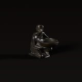 Sculpture porte-bol en bronze de Gurschner du début du 20e siècle marqué 'OLT Osijek'