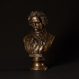 Buste en bronze de Beethoven sur piédestal
