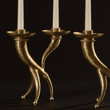 Pair of Brutalist Sculptural Candleholders in the Style of Garouste & Bonetti