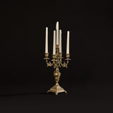 Candélabre Vintage en Laiton à Cinq Lumières de Style Rococo