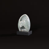 Sculpture abstraite moderniste artisanale sur base en marbre