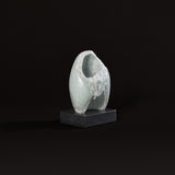 Sculpture abstraite moderniste artisanale sur base en marbre
