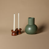 Vase MCM en céramique et bougeoirs Baribocraft