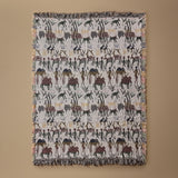 Vintage African Folk Art Woven Tapestry