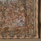 Vintage “Washing by the Lake” Pastoral Tapestry After François Boucher