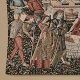 Vintage Belgian ‘The Vintages’ Grape Harvest Tapestry
