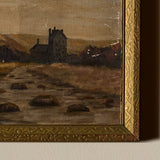 Peinture à l'huile Rocky Moorland Path signée par R. Lowney (15" x 12")