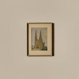 1950s Offset Lithograph of Chartres Cathedral by Maurice Utrillo (11" x 15")