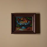 Vintage Signed Fruit Bowl Still Life Painting (14" x 12")