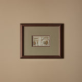 Vintage Framed Bayeux Tapestry Halley’s Comet Reproduction Print (14" x 12")