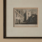 Gravure encadrée du château de Saint-Donat au Pays de Galles vers 1830 (11" x 10")