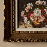 Vintage Signed Hydrangea Still Life Framed Painting (20" x 17")