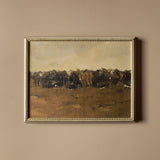 La harde de chevaux (24" x 19")