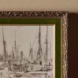 Esquisse portuaire (19" x 12")