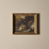 Orage en mer (15" x 13")