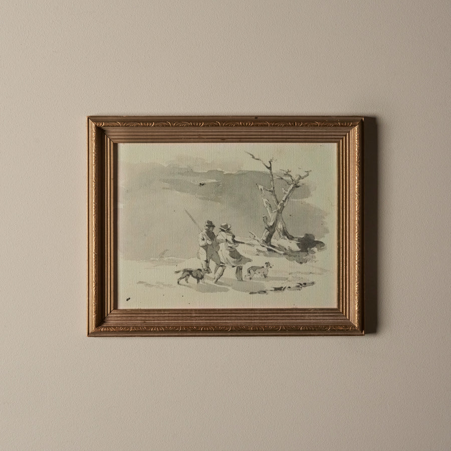 Les chasseurs (14" x 12")