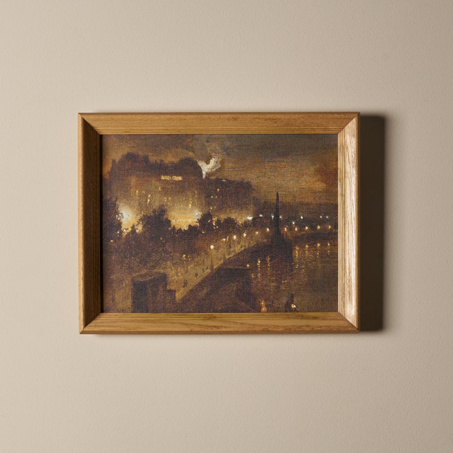 Le pont illuminé (18" x 14")