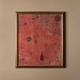 Rouge abstrait (29" x 33")