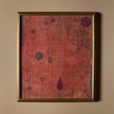 Rouge abstrait (30" x 34")