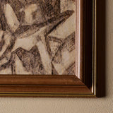 Beige abstrait (11" x 13")