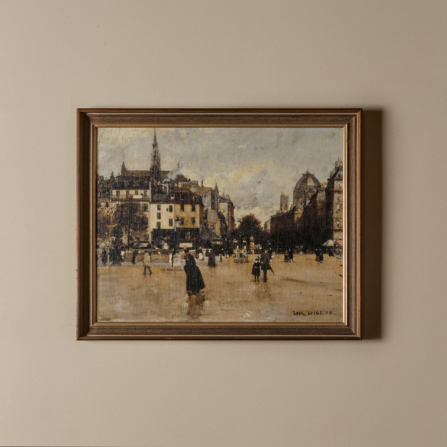 Le bâtiment blanc (26" x 21")