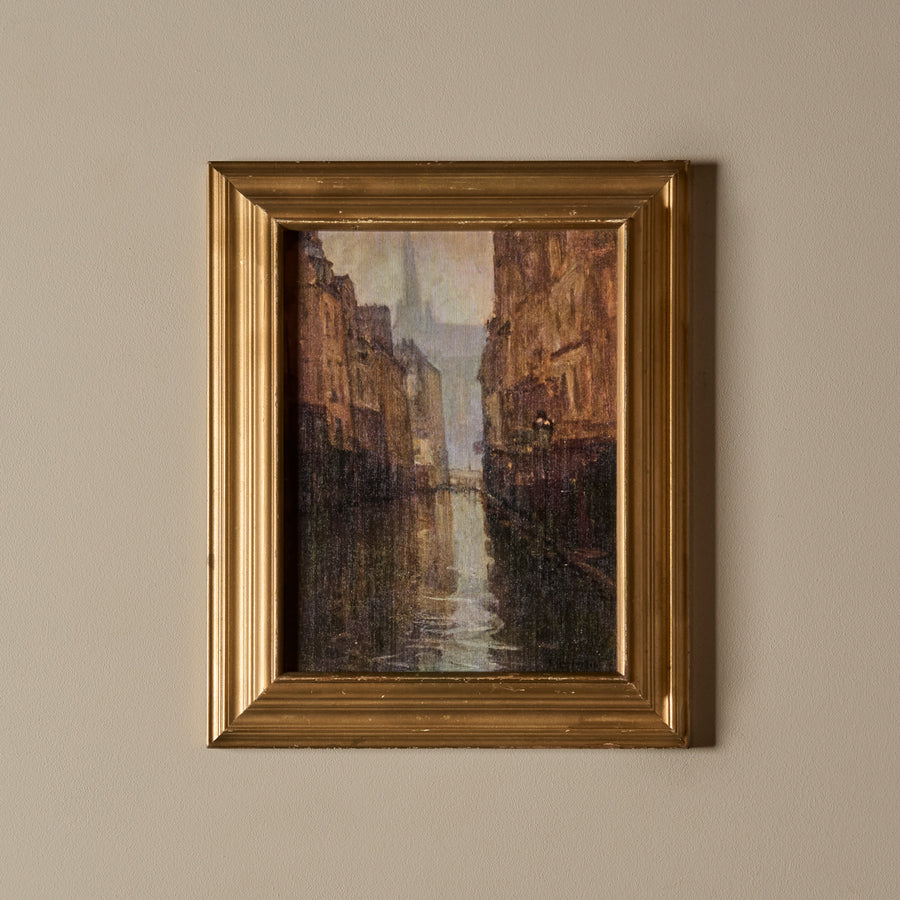 Entre pluie & pavés (14" x 17")