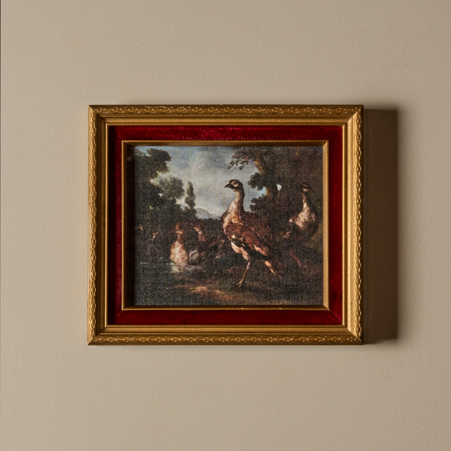 Élégie aux plumes (14" x 13")
