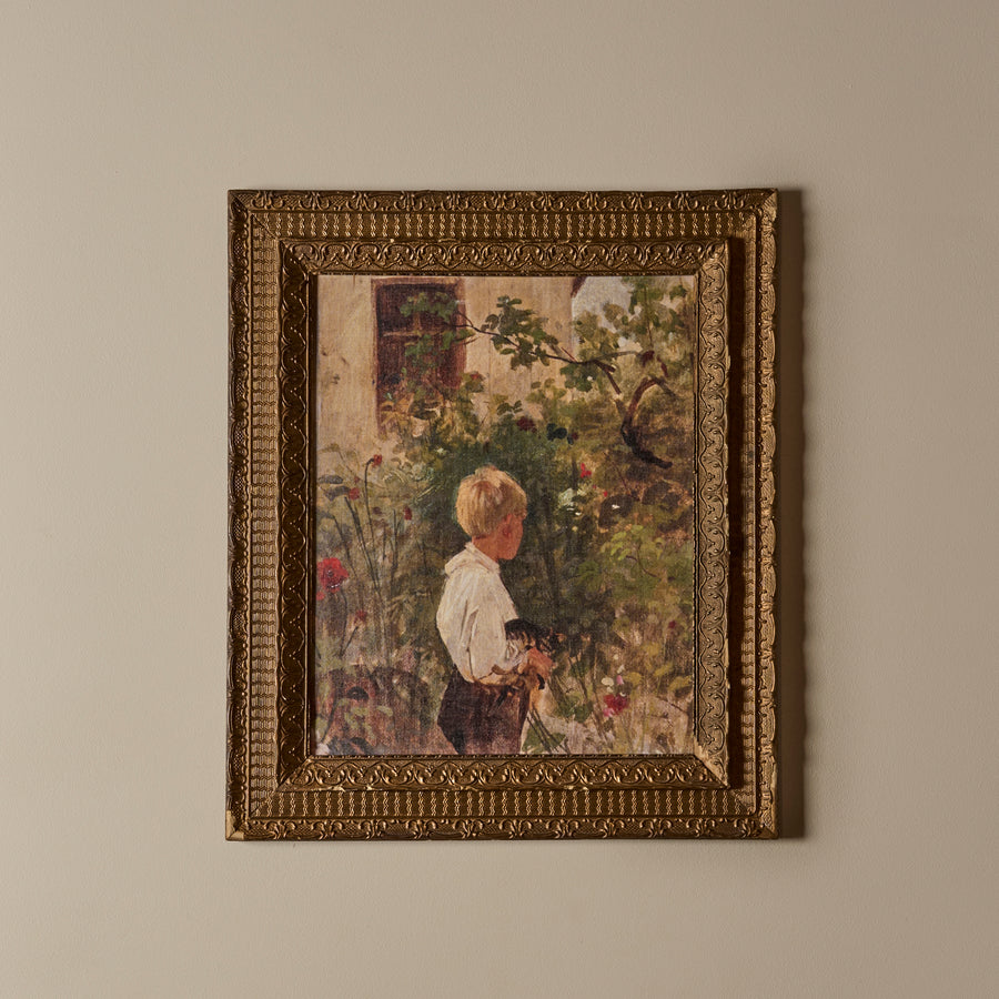 Jules et son chat (22" x 26")