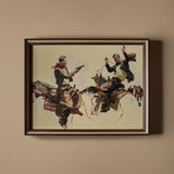 Les cowboys (27" x 21")
