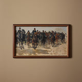 Le passage des cavaliers (25" x 15")