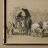 Le chariot de farinier (15" x 12")