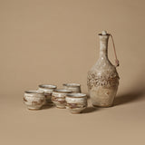 Signed Marc Dumas Studio Pottery Decanter Serving Set