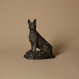 Bronze Terrier Sculpture On Base