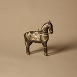 Cheval en bois Marwari sculpté à la main