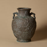 Vase Amphore à relief floral