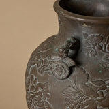 Vase Amphore à relief floral