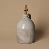 Antique Salt Glazed Stoneware Jug with Wooden Spigot