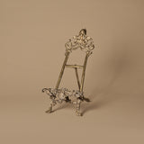 Antique Rococo Revival Brass Display Easel