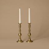 Antique Baluster Candleholder Duo