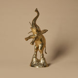 Balancing Brass Circus Elephant
