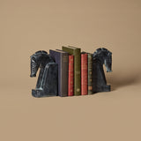 Serre-livres de chevaux style Art déco et livres anciens