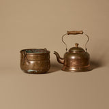 Vintage Copper Teapot & Handled Bucket Set
