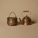 Vintage Copper Teapot & Handled Bucket Set