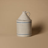 Pichet antique de ruche à rayures bleues