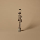 Statue de guerrier à la cire perdue en bronze Dogon